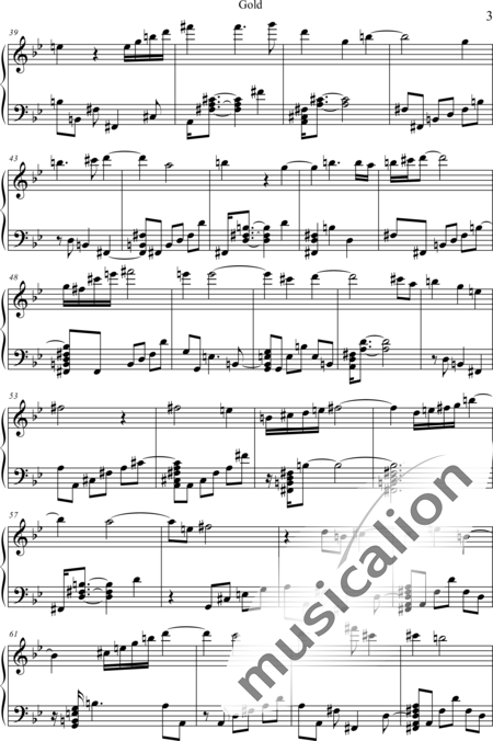 Weidner, Herb: Gold - Klavier:3