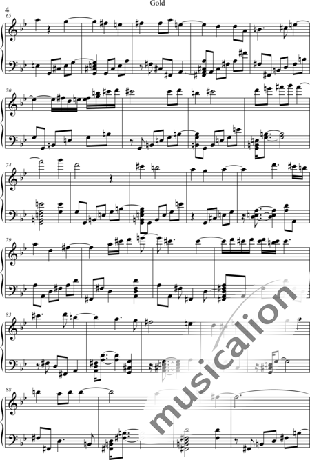 Weidner, Herb: Gold - Klavier:4