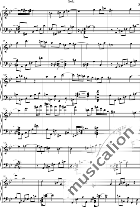 Weidner, Herb: Gold - Klavier:5