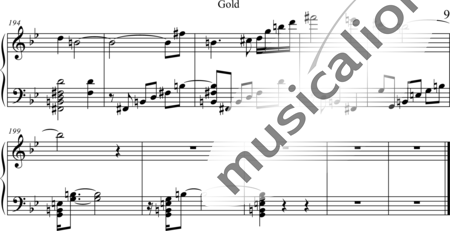 Weidner, Herb: Gold - Klavier:9