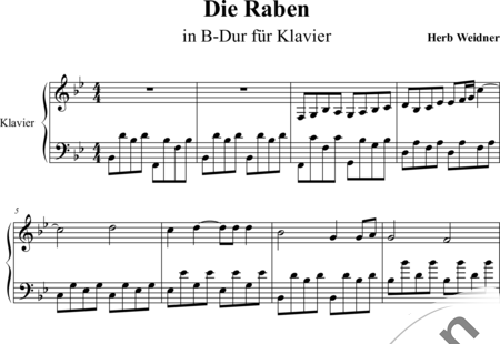 Weidner, Herb: Die Raben - Klavier:0