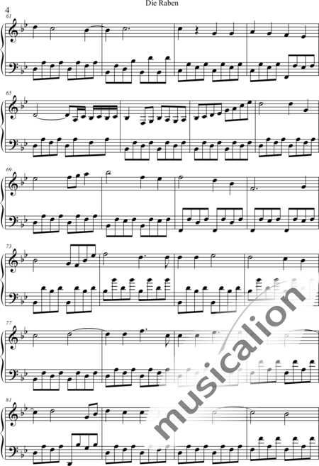Weidner, Herb: Die Raben - Klavier:4