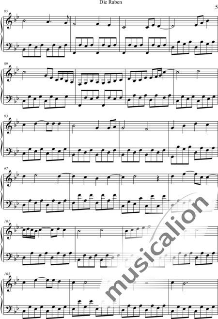 Weidner, Herb: Die Raben - Klavier:5