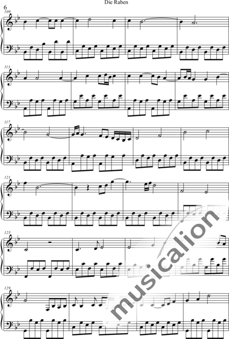 Weidner, Herb: Die Raben - Klavier:6