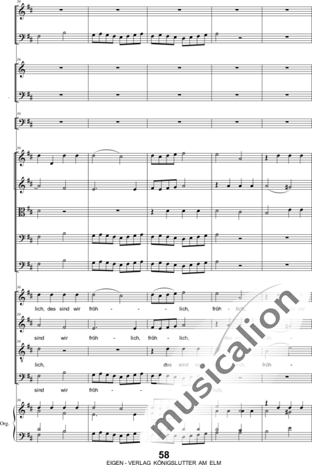 Bergt, Christian Gottlob August: Christ Has Risen Third Movement - Coro>SATB+[Ob2+Fg2]+[Trb+Trp2]+Org+[Vl2+Vla+Vc+Cb]:8