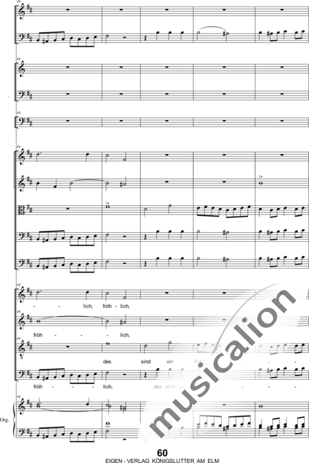 Bergt, Christian Gottlob August: Christ Has Risen Third Movement - Coro>SATB+[Ob2+Fg2]+[Trb+Trp2]+Org+[Vl2+Vla+Vc+Cb]:10