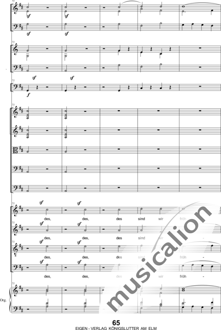 Bergt, Christian Gottlob August: Christ Has Risen Third Movement - Coro>SATB+[Ob2+Fg2]+[Trb+Trp2]+Org+[Vl2+Vla+Vc+Cb]:15