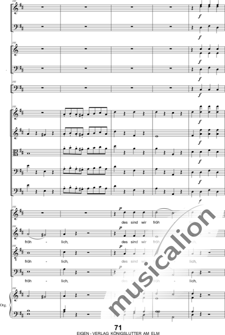 Bergt, Christian Gottlob August: Christ Has Risen Third Movement - Coro>SATB+[Ob2+Fg2]+[Trb+Trp2]+Org+[Vl2+Vla+Vc+Cb]:21