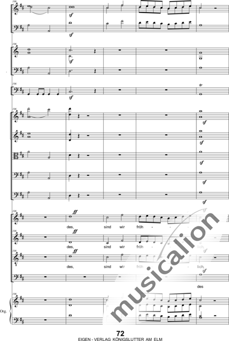 Bergt, Christian Gottlob August: Christ Has Risen Third Movement - Coro>SATB+[Ob2+Fg2]+[Trb+Trp2]+Org+[Vl2+Vla+Vc+Cb]:22