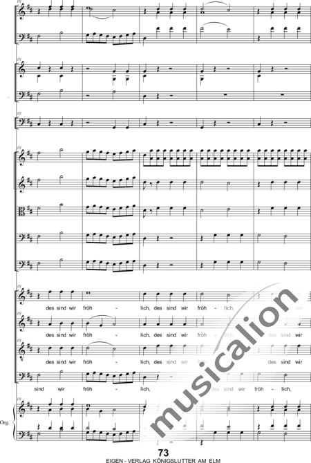 Bergt, Christian Gottlob August: Christ Has Risen Third Movement - Coro>SATB+[Ob2+Fg2]+[Trb+Trp2]+Org+[Vl2+Vla+Vc+Cb]:23