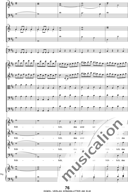Bergt, Christian Gottlob August: Christ Has Risen Third Movement - Coro>SATB+[Ob2+Fg2]+[Trb+Trp2]+Org+[Vl2+Vla+Vc+Cb]:26
