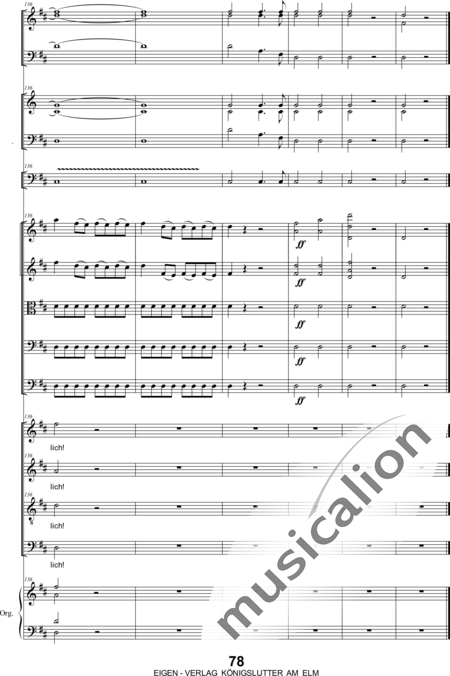 Bergt, Christian Gottlob August: Christ Has Risen Third Movement - Coro>SATB+[Ob2+Fg2]+[Trb+Trp2]+Org+[Vl2+Vla+Vc+Cb]:28