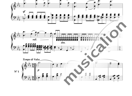 Waldteufel, Emile: Autograph Walzer - Klavier:1