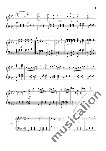 Waldteufel, Emile: Autograph Walzer - Klavier:2