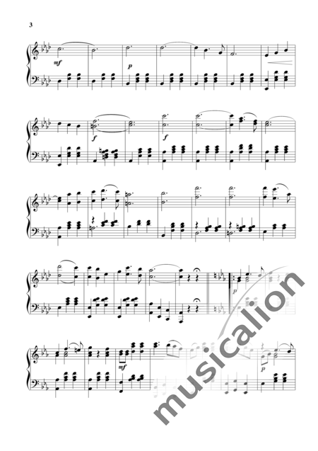 Waldteufel, Emile: Autograph Walzer - Klavier:3