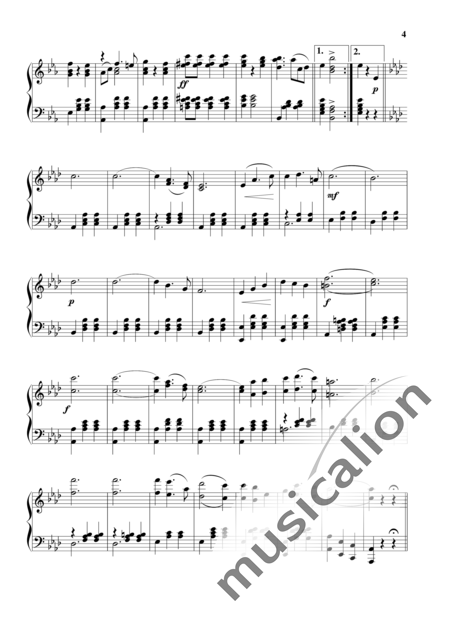 Waldteufel, Emile: Autograph Walzer - Klavier:4