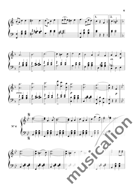 Waldteufel, Emile: Autograph Walzer - Klavier:6
