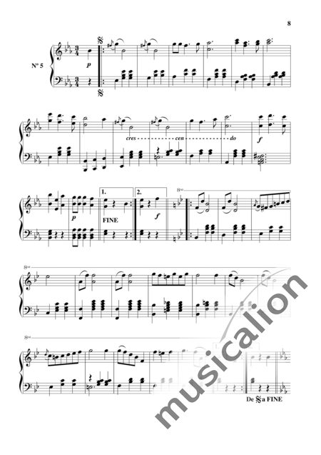 Waldteufel, Emile: Autograph Walzer - Klavier:8