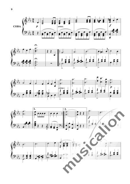 Waldteufel, Emile: Autograph Walzer - Klavier:9