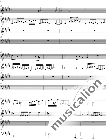 Weidner, Herb: Das letzte Lied - Violin 3+Violoncello:2