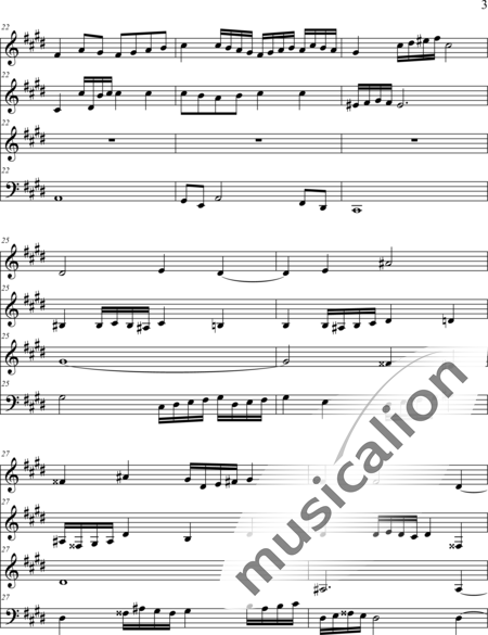 Weidner, Herb: Das letzte Lied - Violin 3+Violoncello:3