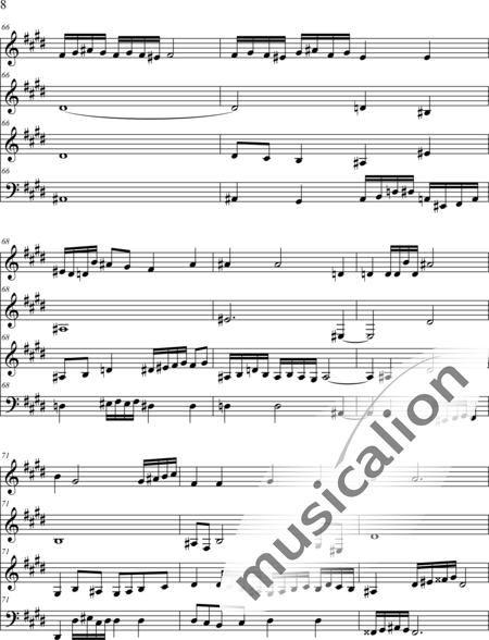 Weidner, Herb: Das letzte Lied - Violin 3+Violoncello:8