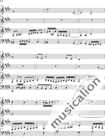 Weidner, Herb: Das letzte Lied - Violin 3+Violoncello:12