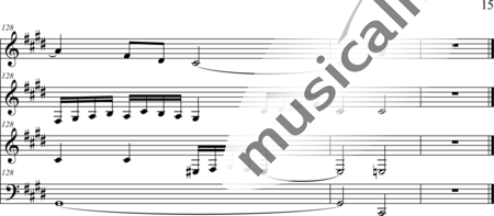 Weidner, Herb: Das letzte Lied - Violin 3+Violoncello:15