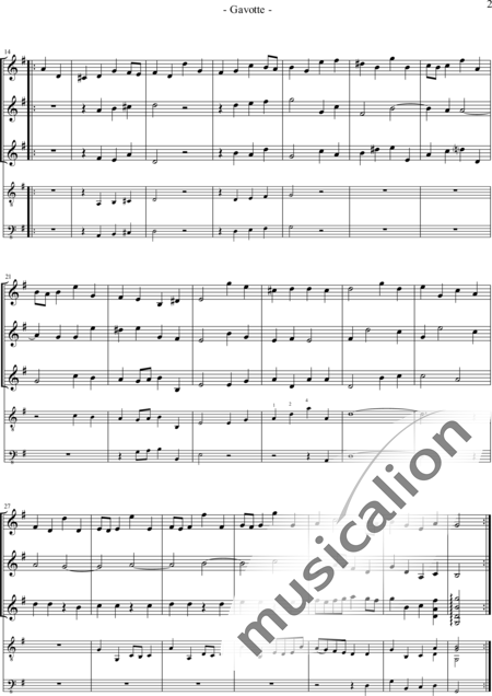 Loeillet, John : Gavotte - Mandoline 3:2