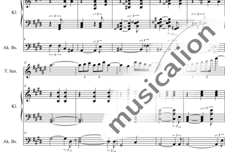 Weidner, Herb: Shanghai Moon in C Sharp - Saxophone+Pf+Db:1