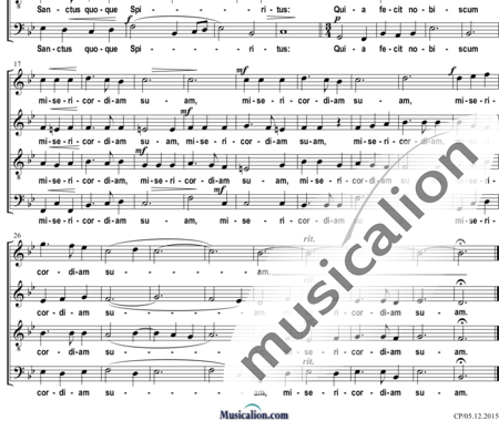 Haller, Michael: Benedictus sit Deus Pater (Offertory) - Choir>SATB:1