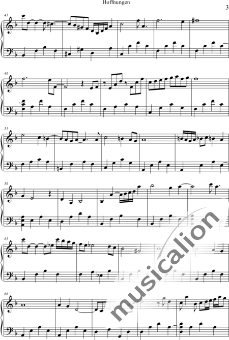 Weidner, Herb: Hoffnungen - Klavier:3