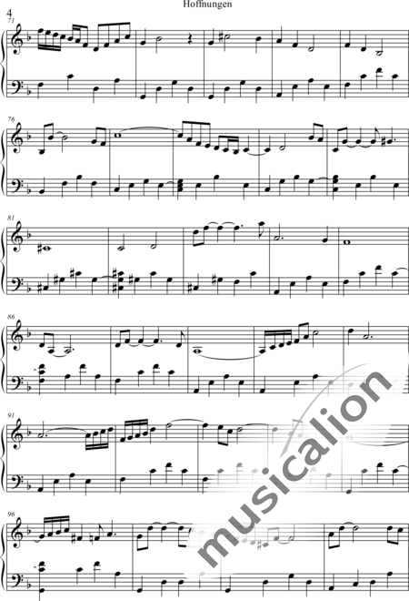 Weidner, Herb: Hoffnungen - Klavier:4