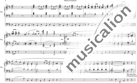 Faulkes, William: Marche Pontificale - Orgel>mPed:1