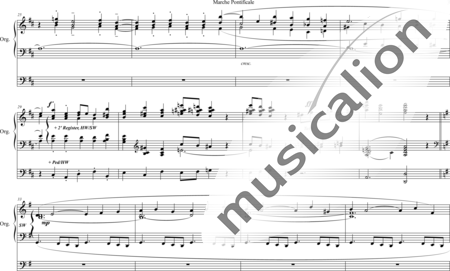 Faulkes, William: Marche Pontificale - Orgel>mPed:2