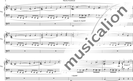 Faulkes, William: Marche Pontificale - Orgel>mPed:3