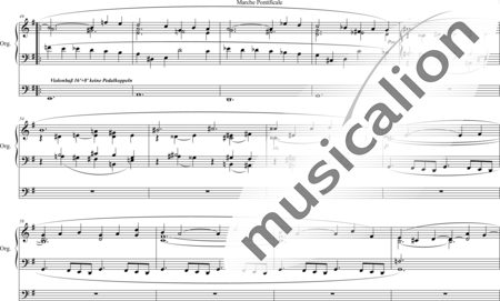 Faulkes, William: Marche Pontificale - Orgel>mPed:4