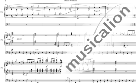 Faulkes, William: Marche Pontificale - Orgel>mPed:5