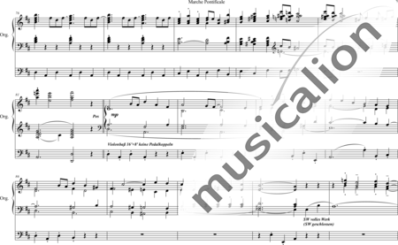 Faulkes, William: Marche Pontificale - Orgel>mPed:6