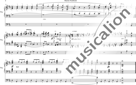 Faulkes, William: Marche Pontificale - Orgel>mPed:7