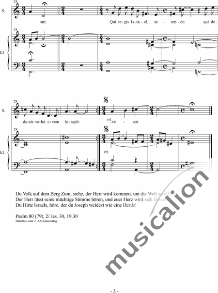 Pieper, Andreas: Adventgesang: Populus Sion - Solo>Sop+Orgel:3
