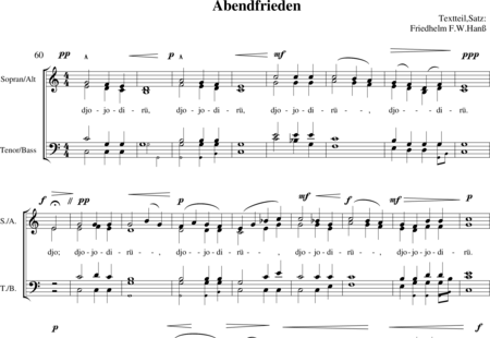 Hanß, Friedhelm F.W.: Abendfrieden - Chor>SATB:0