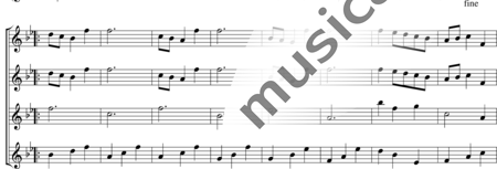 Händel, Georg Friedrich: Wassermusik - Nr. 18: Menuett - Blockflöte 4:1
