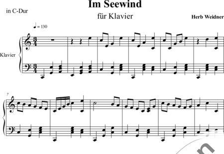 Weidner, Herb: Im Seewind - Klavier:0