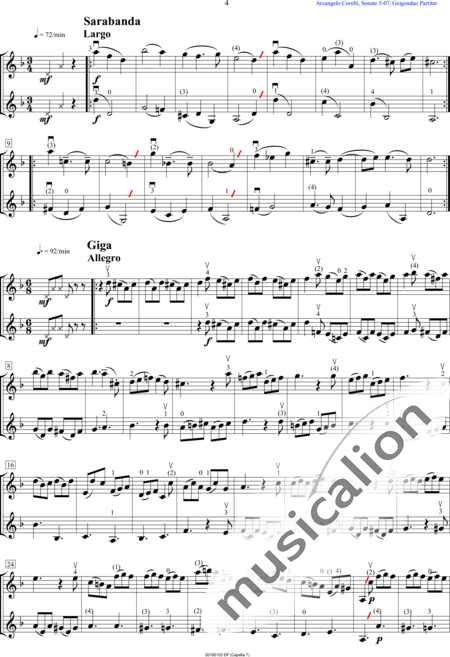 Corelli, Arcangelo
: Sonata VII - Violín 2:4