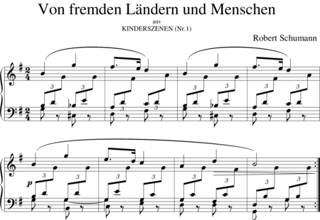 Schumann, Robert: Von fremden Ländern - Klavier:0