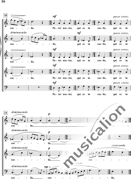 Heymann, Hans Werner: Invocation (Lord's Prayer) - Across The Heavens Number Three - Choir>SAATBB:2