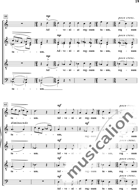 Heymann, Hans Werner: Invocation (Lord's Prayer) - Across The Heavens Number Three - Choir>SAATBB:5
