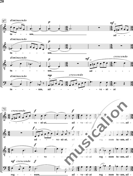 Heymann, Hans Werner: Invocation (Lord's Prayer) - Across The Heavens Number Three - Choir>SAATBB:6