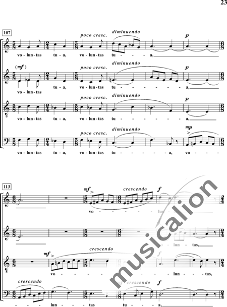 Heymann, Hans Werner: Invocation (Lord's Prayer) - Across The Heavens Number Three - Choir>SAATBB:9